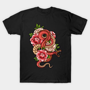 Snake In The Flower T-Shirt